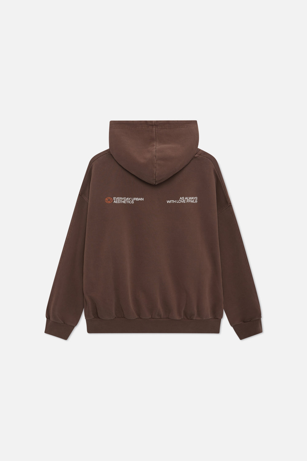 Sudadera con capucha y cremallera con diseño de chocolate