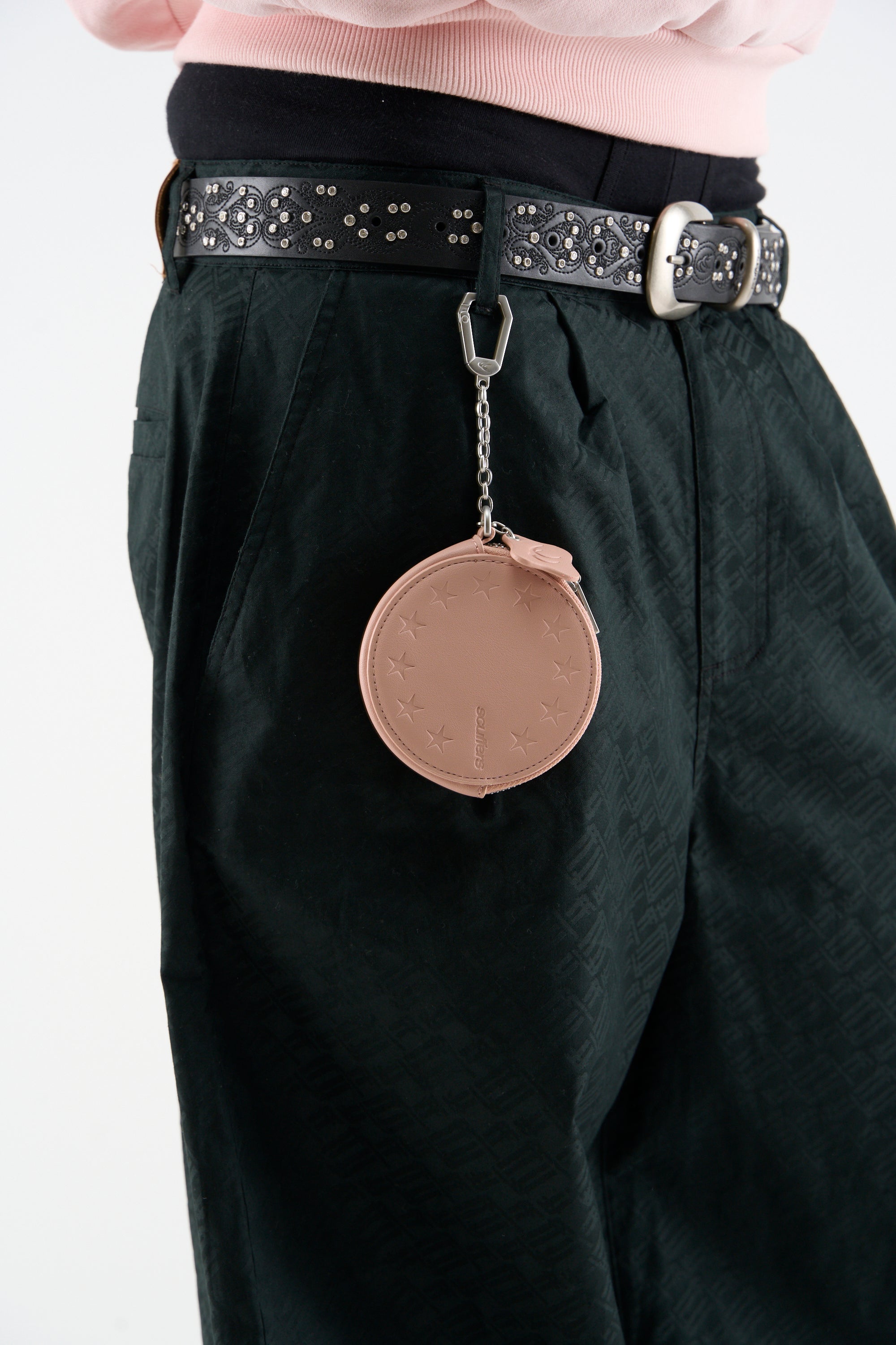 Monedero con llavero rosa esencial