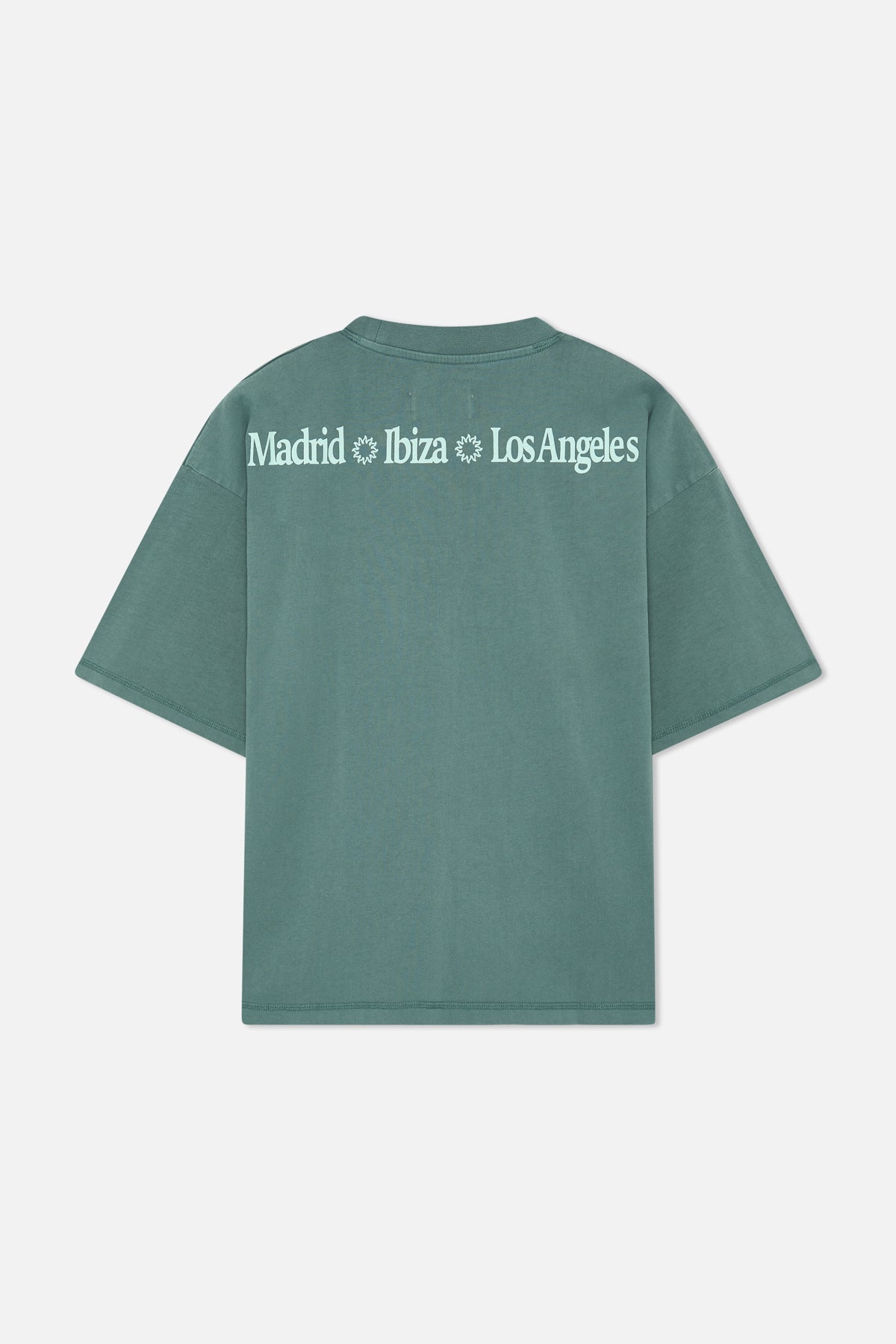 Camiseta verde de la galería